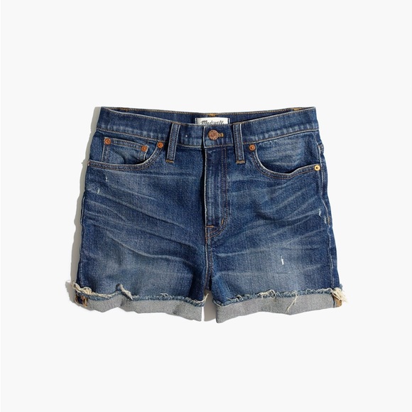 Madewell High-Rise Denim Shorts in Glenoaks Wash: Cutoff Edition - Picture 5 of 8